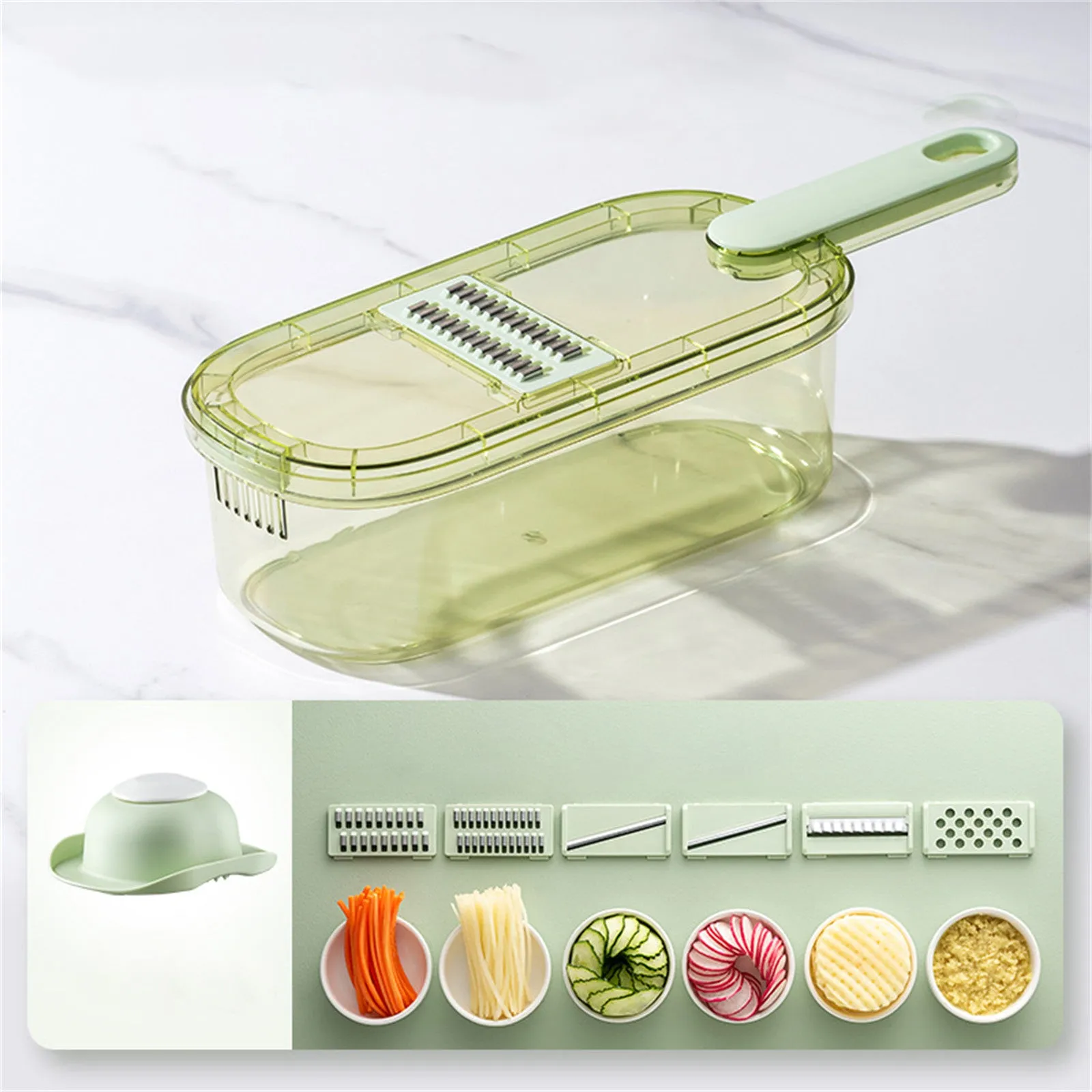 6-in-1 Stainless Steel Fruit Vegetable Slicer Set