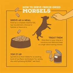 ACANA Freeze-Dried Chicken Recipe High Protein Morsels Dog Food