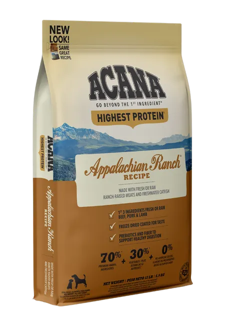 ACANA Highest Protein Appalachian Ranch Recipe Dry Dog Food