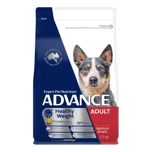 Advance Medium Breed Healthy Weight Chicken & Rice Adult Dry Dog Food