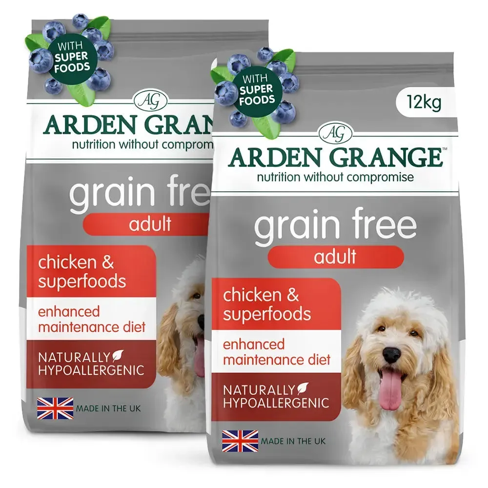 Arden Grange Adult Dog Grain Free Light/Senior Chicken & Superfoods