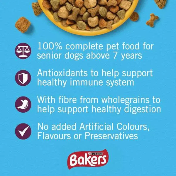 Senior Chicken & Vegetable Dry Dog Food by Bakers