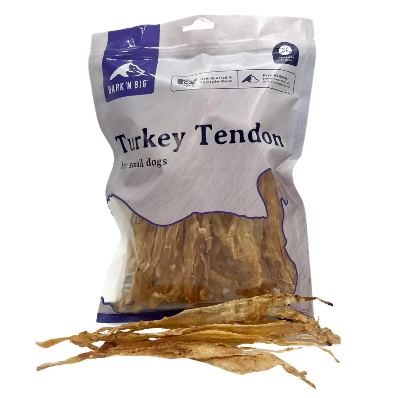 BarkNBig Dehydrated Turkey Tendon Dog Treats