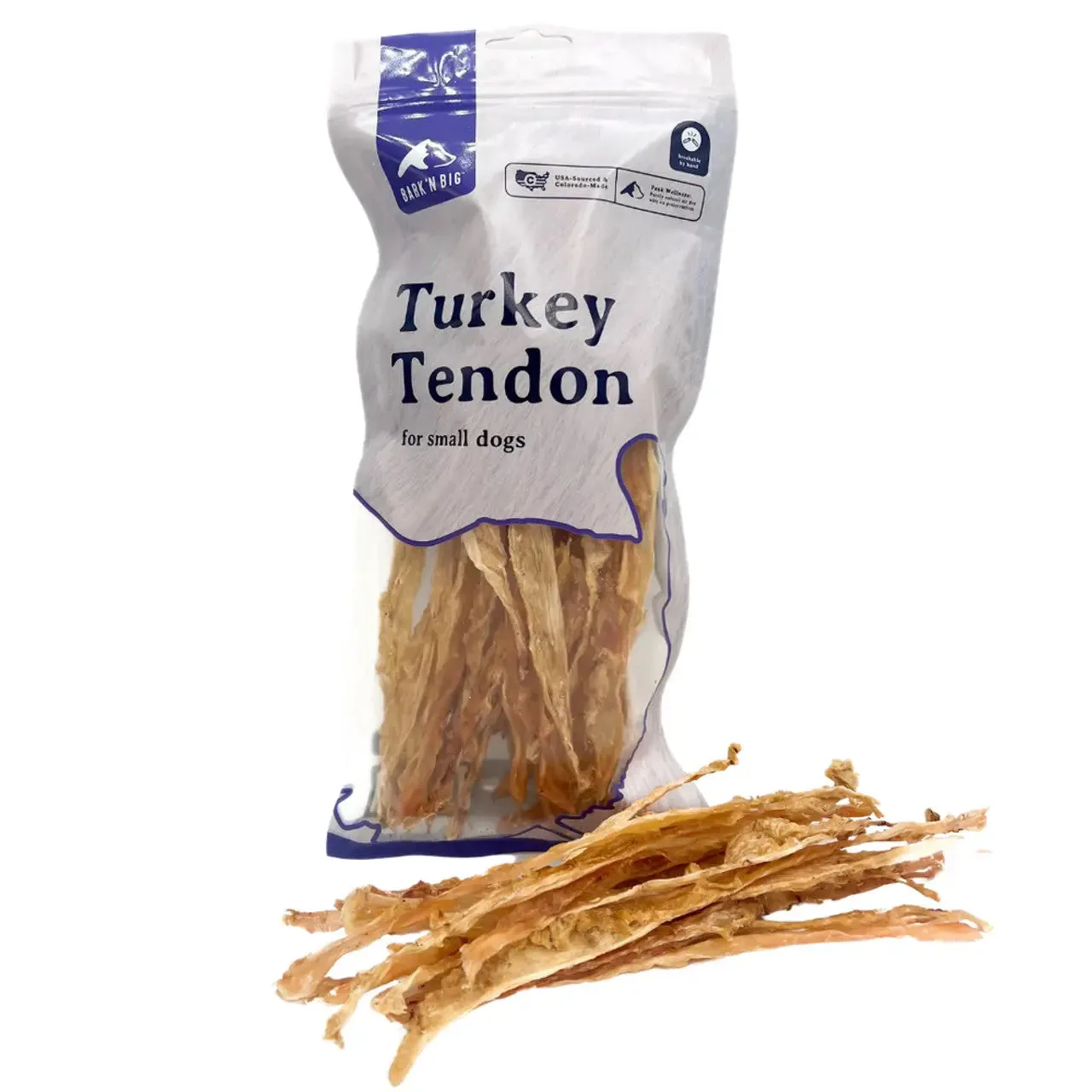 BarkNBig Dehydrated Turkey Tendon Dog Treats