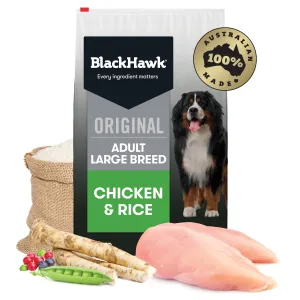 Black Hawk Chicken and Rice Large Breed Dry Dog Food 20kg