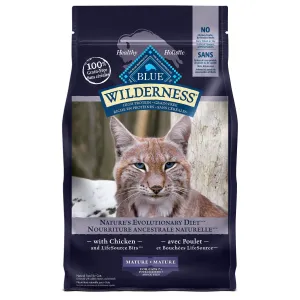 Blue Buffalo Mature  Wilderness  Chicken Cat Food