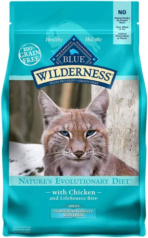 Blue Wilderness -  Indoor Adult Hairball Control Chicken