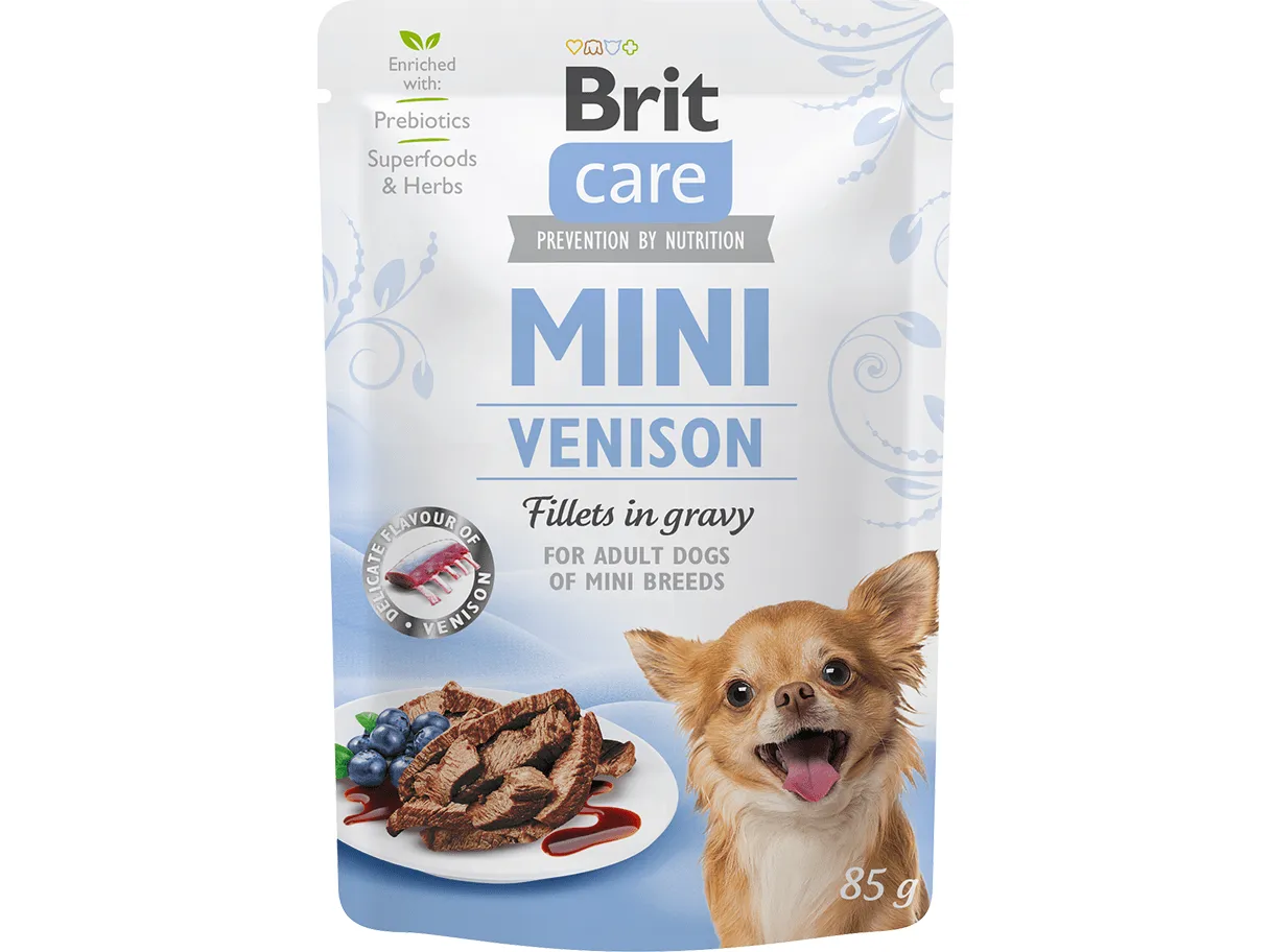 Brit Care Mini Venison fillets in gravy 24x85g