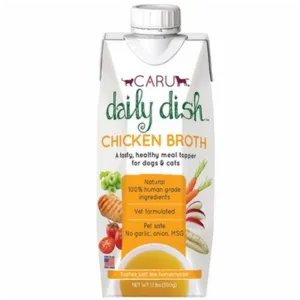 Caru Daily Dish Chicken Broth for Dogs & Cats 1.1 lbs