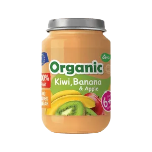 DEVA ORGANIC KIWI, BANANA & APPLE 190G (FROM 6  MONTHS)