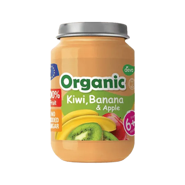 DEVA ORGANIC KIWI, BANANA & APPLE 190G (FROM 6  MONTHS)