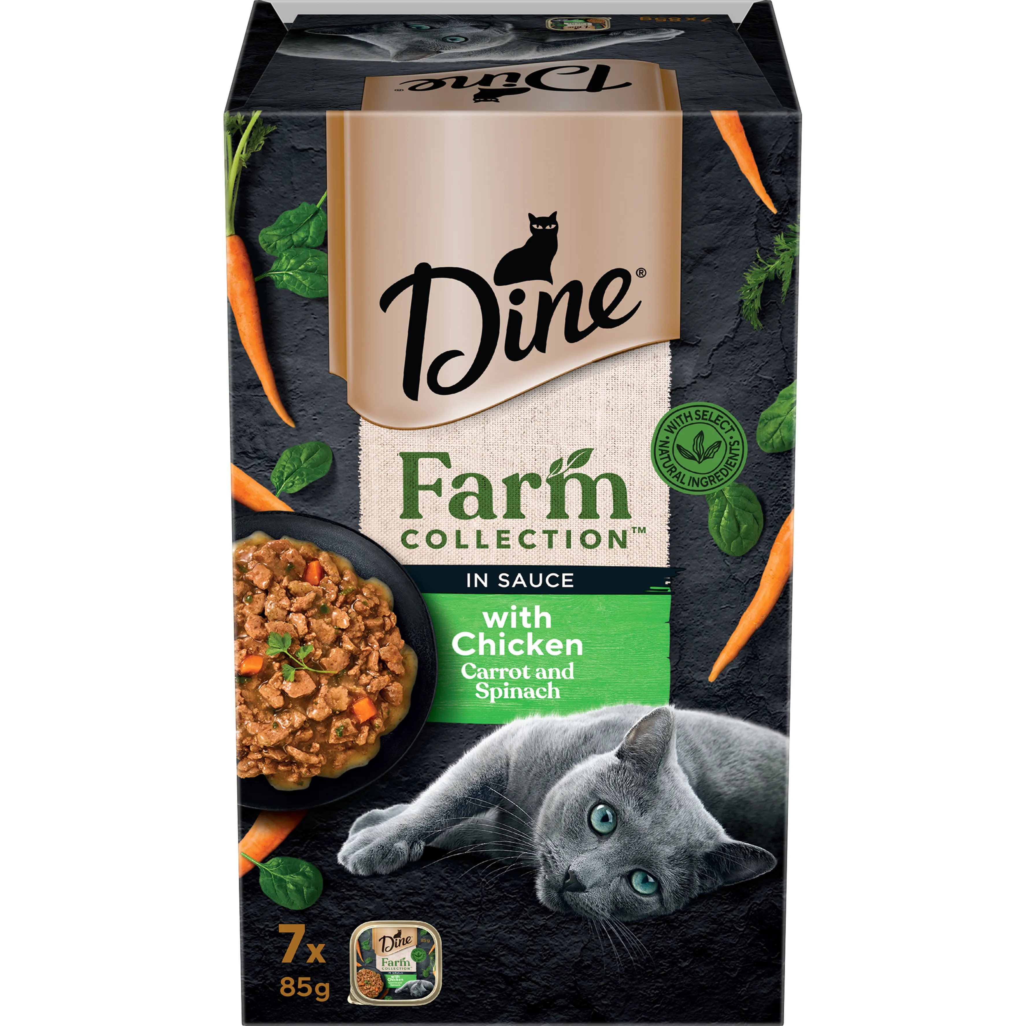 Dine Farm Collection Chicken with Carrot and Spinach 85g