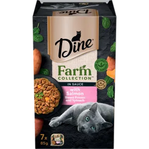 Dine Farm Collection Salmon with Sweet Potato and Spinach 85g