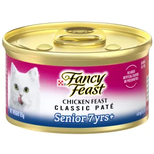 Fancy Feast Classic Pate Chicken Feast SENIOR Canned Cat Food 85g