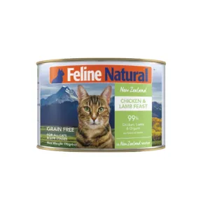 Feline Natural Chicken & Lamb Cat Food Can 6oz