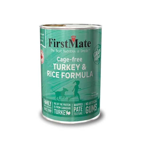 FirstMate Cage Free Turkey & Rice Formula Canned Dog Food