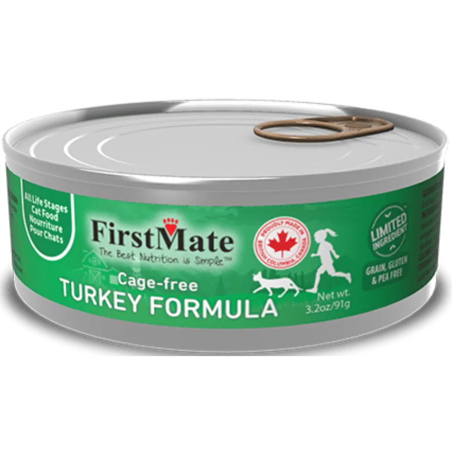 FirstMate LID Turkey Formula Grain-Free Canned Cat Food