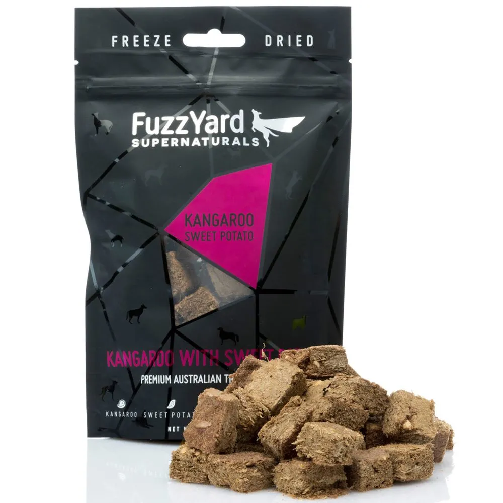 FuzzYard Supernaturals Kangaroo With Sweet Potato Freeze Dried Dog Treats 70g