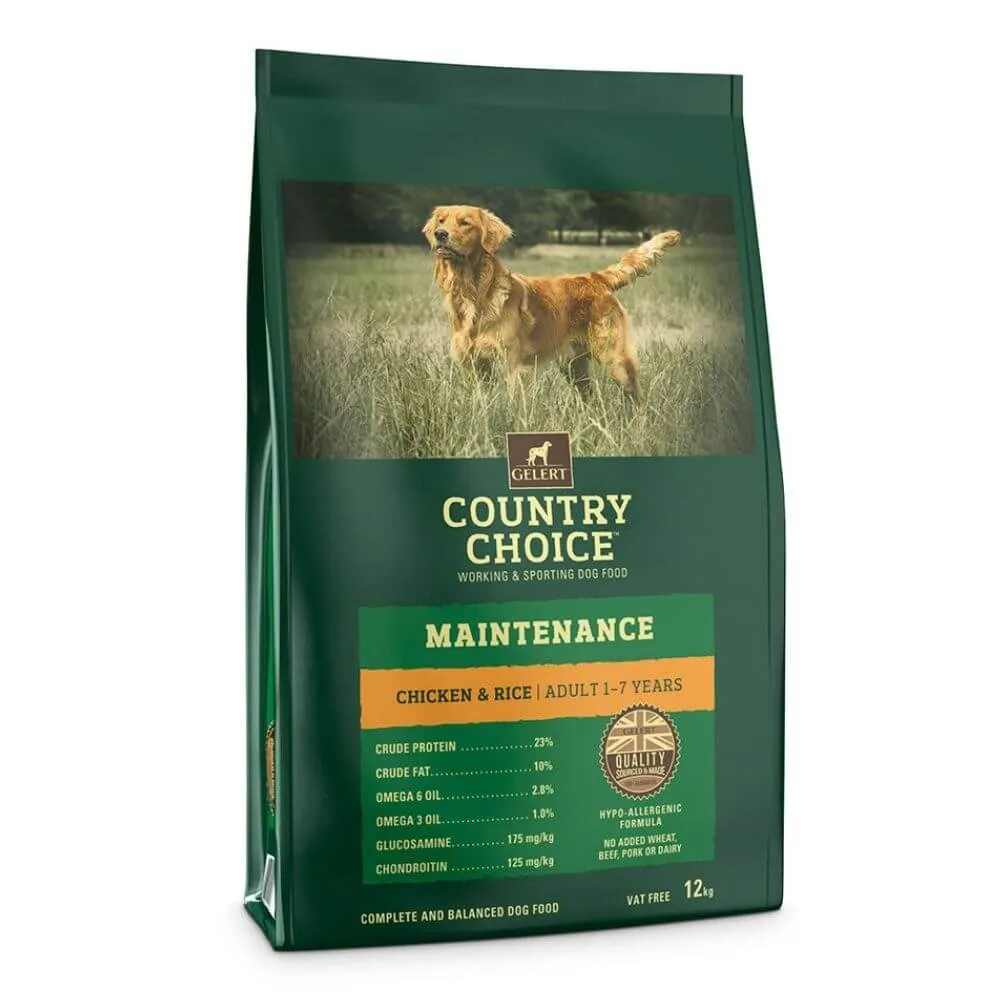 Gelert Country Choice Maintenance Chicken Adult Dog Food 12kg