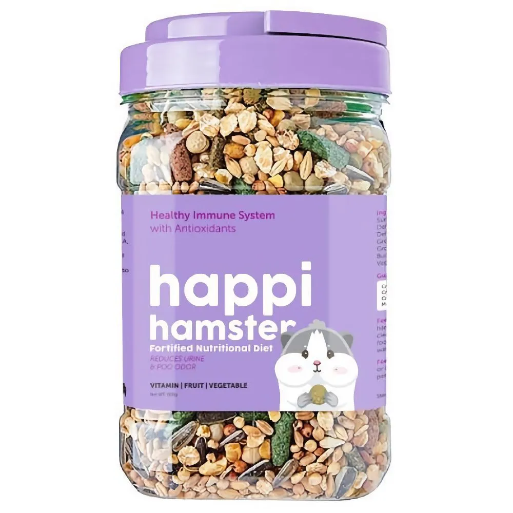 Happi Hamster Healthy Immune System Fortified Nutritional Diet 600g