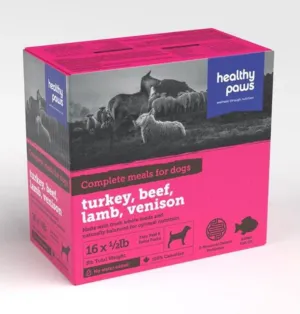 Healthy Paws Complete Dinner Turkey, Beef, Lamb, Venison 8lb