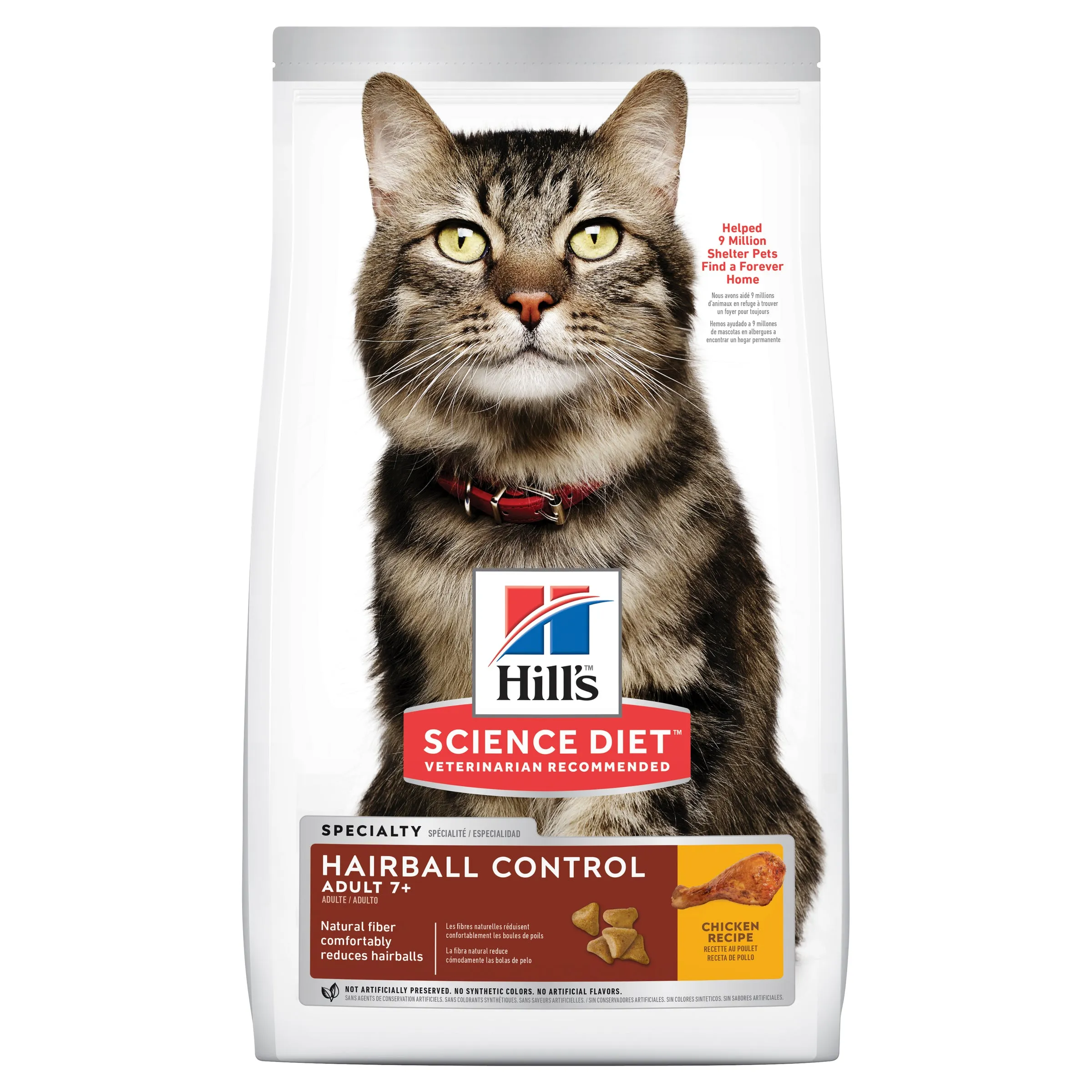 Hill's Science Diet Adult 7  Senior Hairball Control Senior Dry Cat Food 4kg