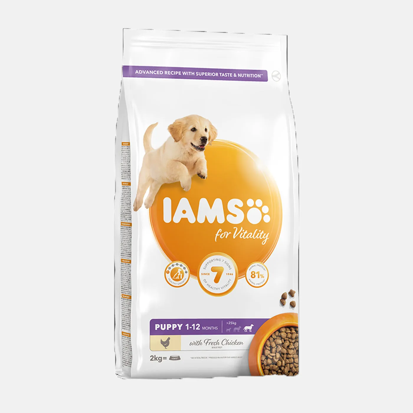 IAMS Vitality Large Breed Puppy Food with Fresh Chicken