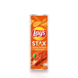 Lay's Stax Potato Chips Spicy Lobster Flavor 100g