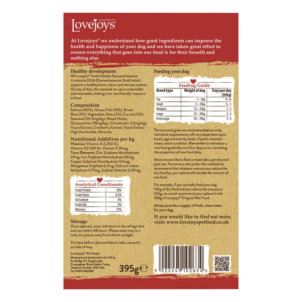 Lovejoys Fish Hypoallergenic Complete Adult Wet Dog Food