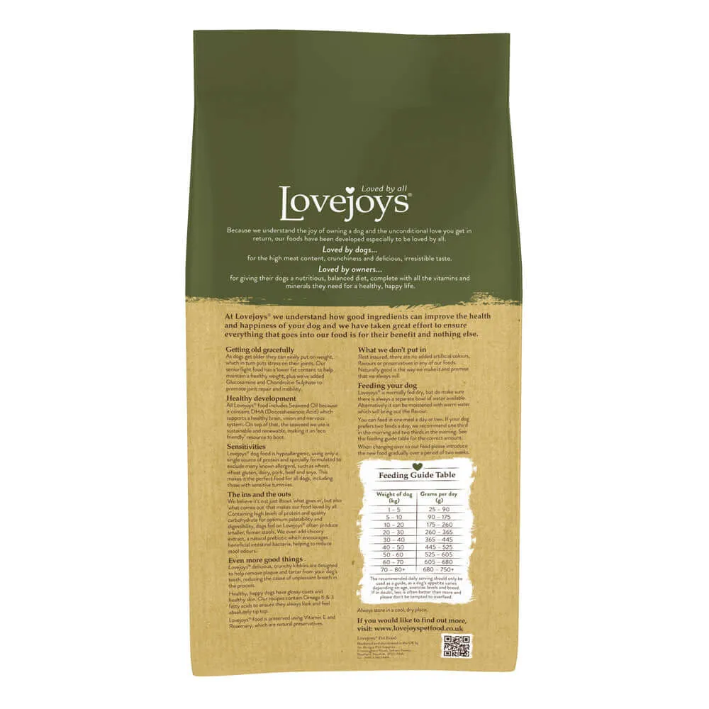 Lovejoys Lamb Hypoallergenic Complete Senior/Light Dog Food