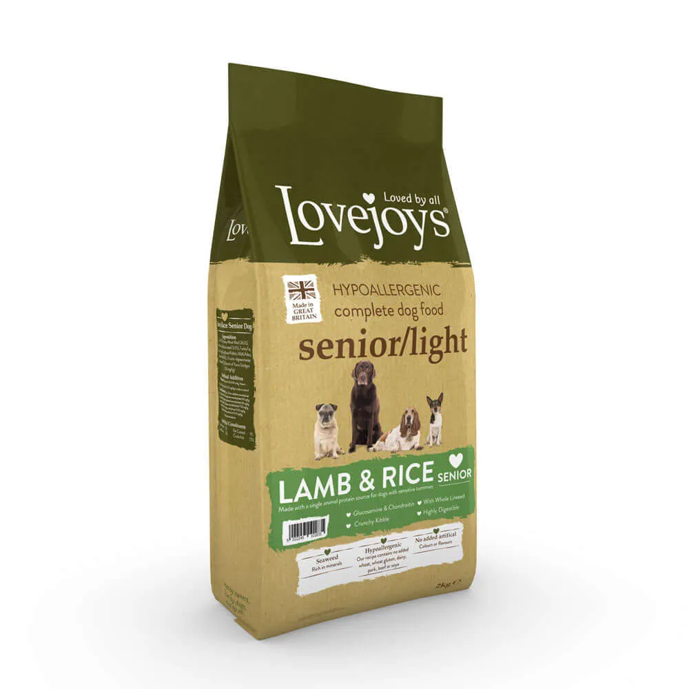 Lovejoys Lamb Hypoallergenic Complete Senior/Light Dog Food