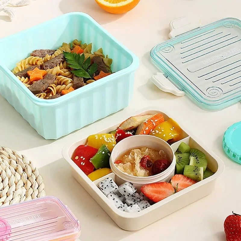 Lunch Box With Separate Partition (Microwave Safe)