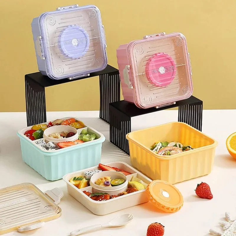 Lunch Box With Separate Partition (Microwave Safe)