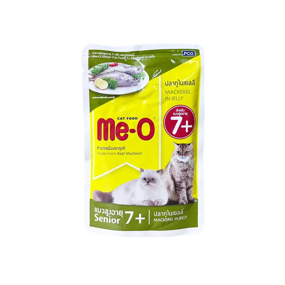 Me-o Cat Senior 7  Pouch Mackerel In Jelly 80g