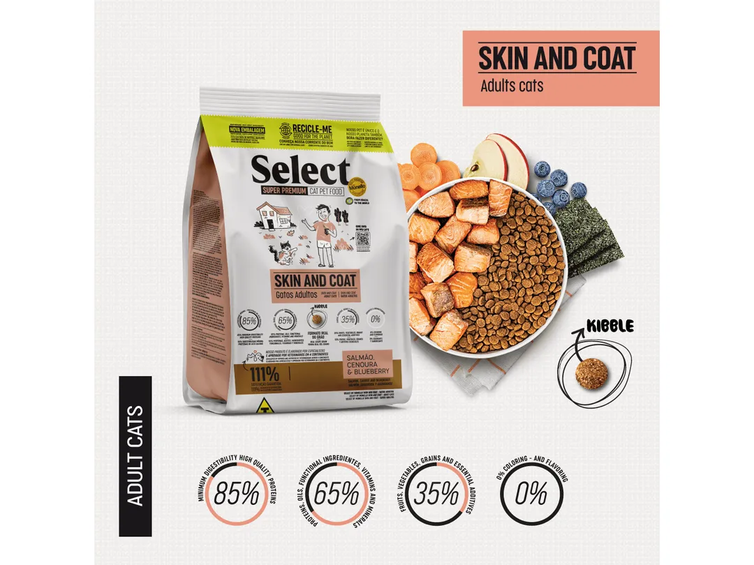 Monello Select Skin and Coat – Adult Cats 1.5Kg