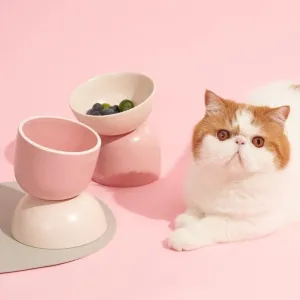 MS Two-Way Slanted Ceramic Pet Bowls