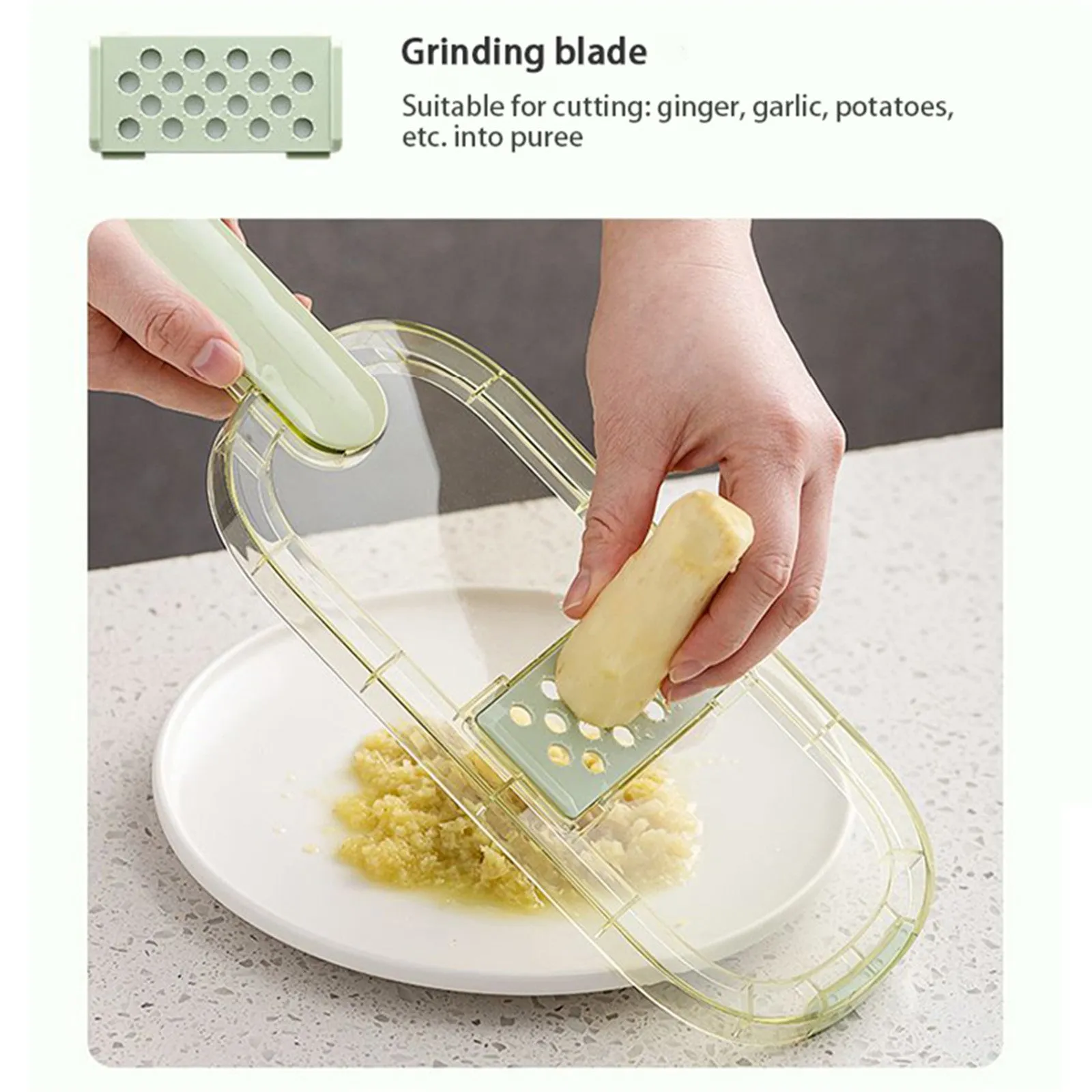 Multi-Functional 6-in-1 Fruit Vegetable Slicer Chopper Peeler