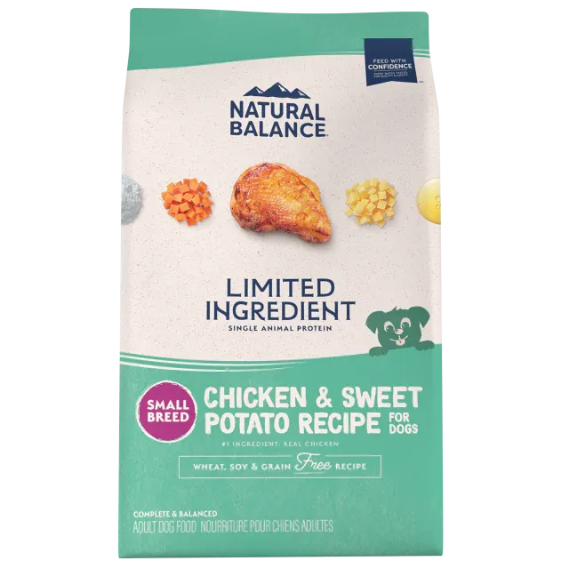 Natural Balance Limited Ingredient  Grain Free Chicken & Sweet Potato Small Breed Recipe Dry Dog Food