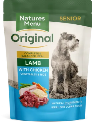 Natures Menu Pouch Original Senior Lamb with Chicken 8 x 300g