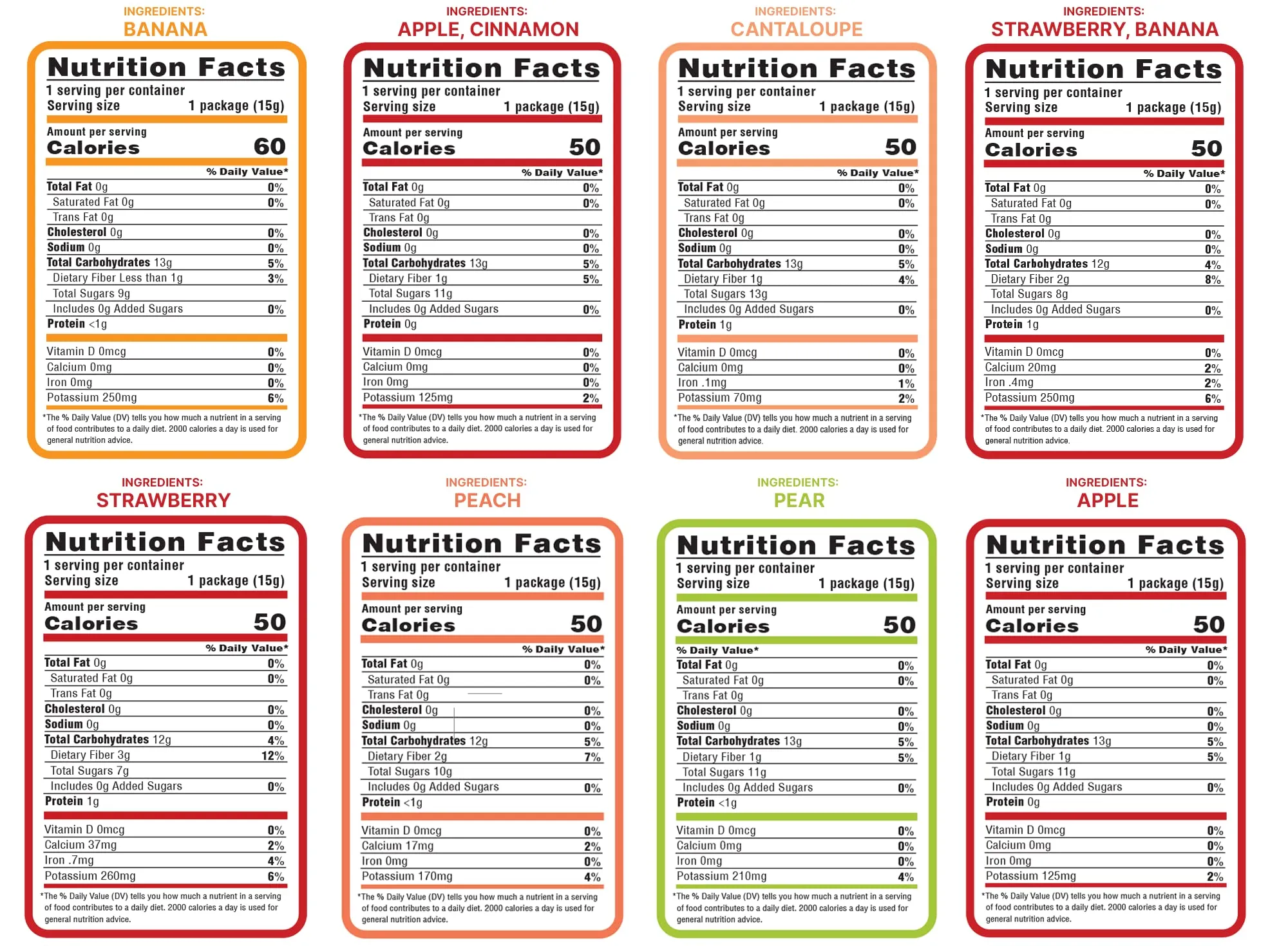 Nature’s Turn Freeze-Dried Fruit Snacks - Mega Variety Pack of 16 (0.53 oz Each)