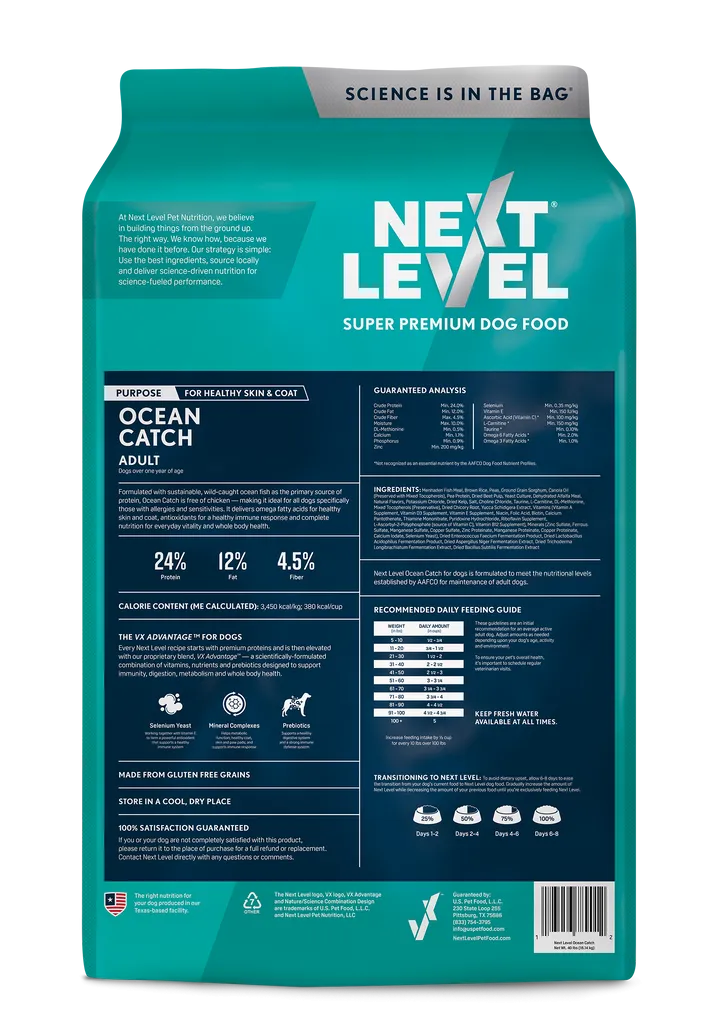 Next Level Ocean Catch Super Premium Dog Food (40 Lb)