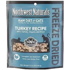 Northwest Naturals Freeze-Dried Turkey Nibbles Cat Food 11 oz