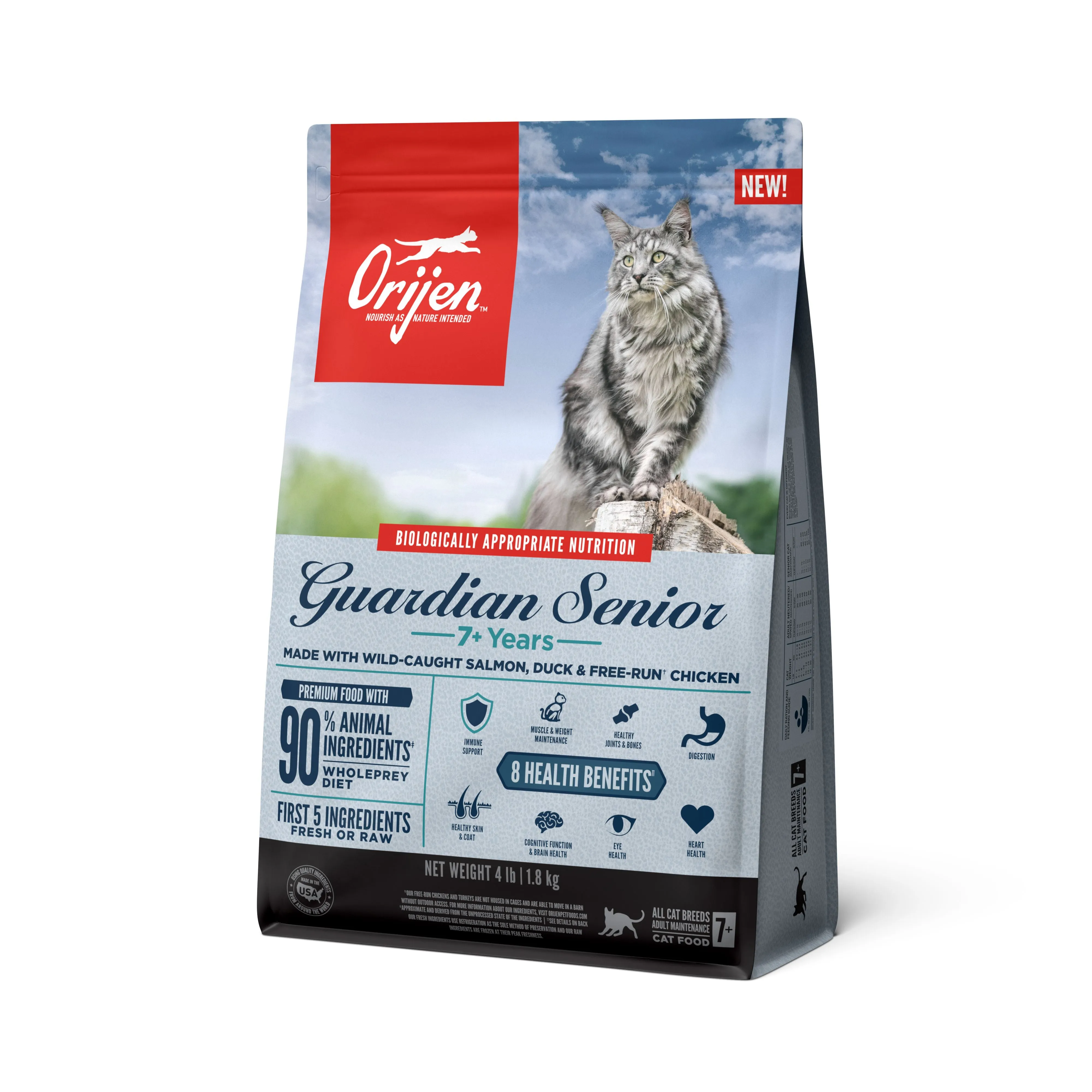 ORIJEN Guardian Senior Biologically Appropriate Dry Cat Food 1.8kg