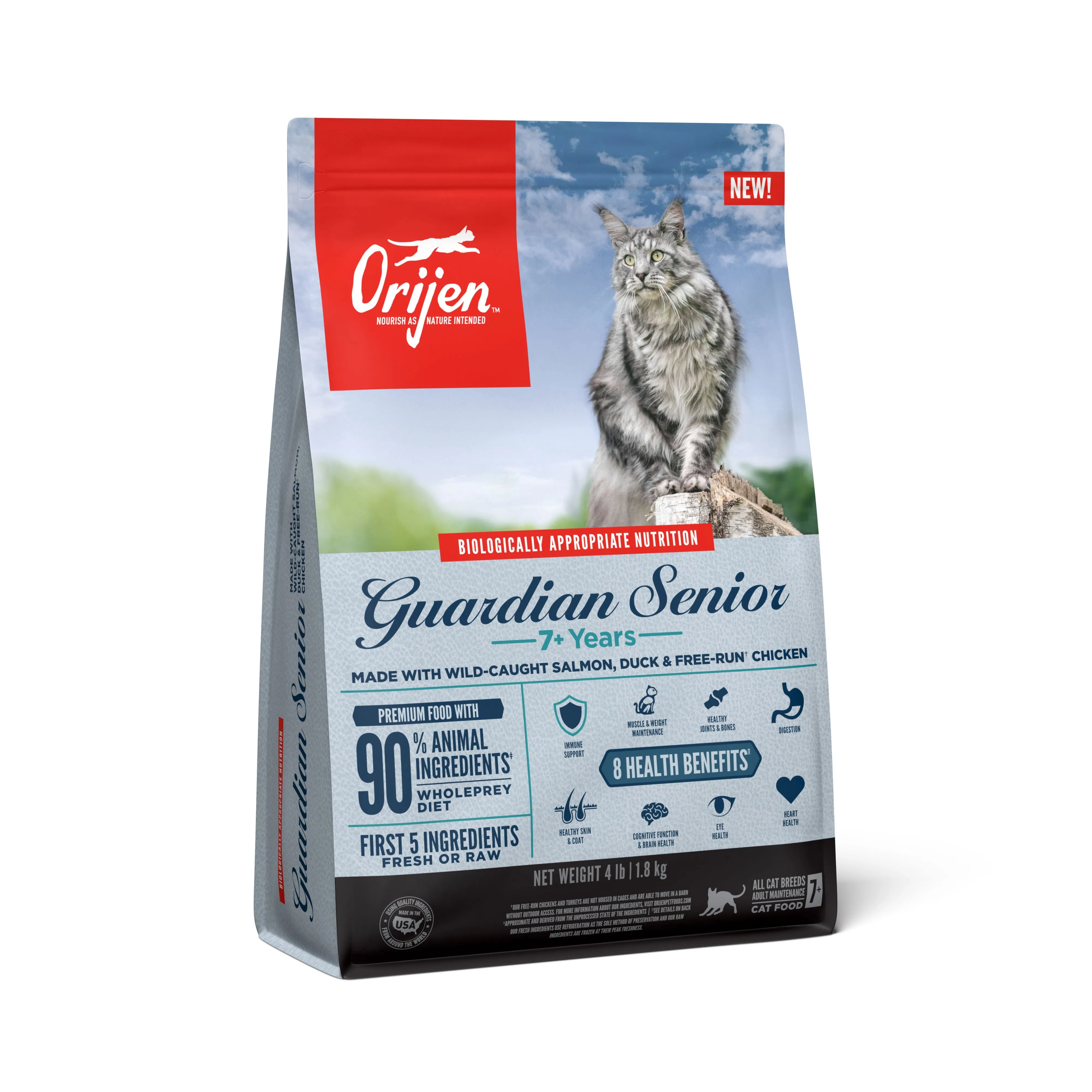 ORIJEN Guardian Senior Biologically Appropriate Dry Cat Food 1.8kg