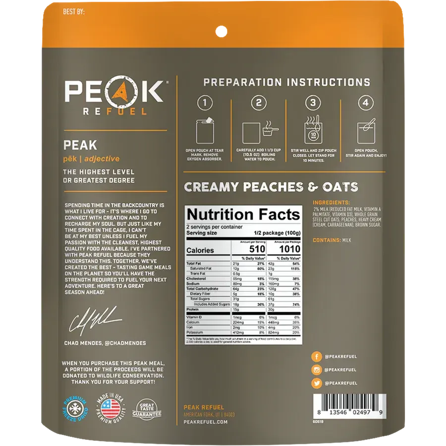 Peak Refuel | Creamy Peaches and Oats