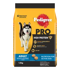 Pedigree Dog Pro High Protein Adult Medium & Large Breed 1.5kg