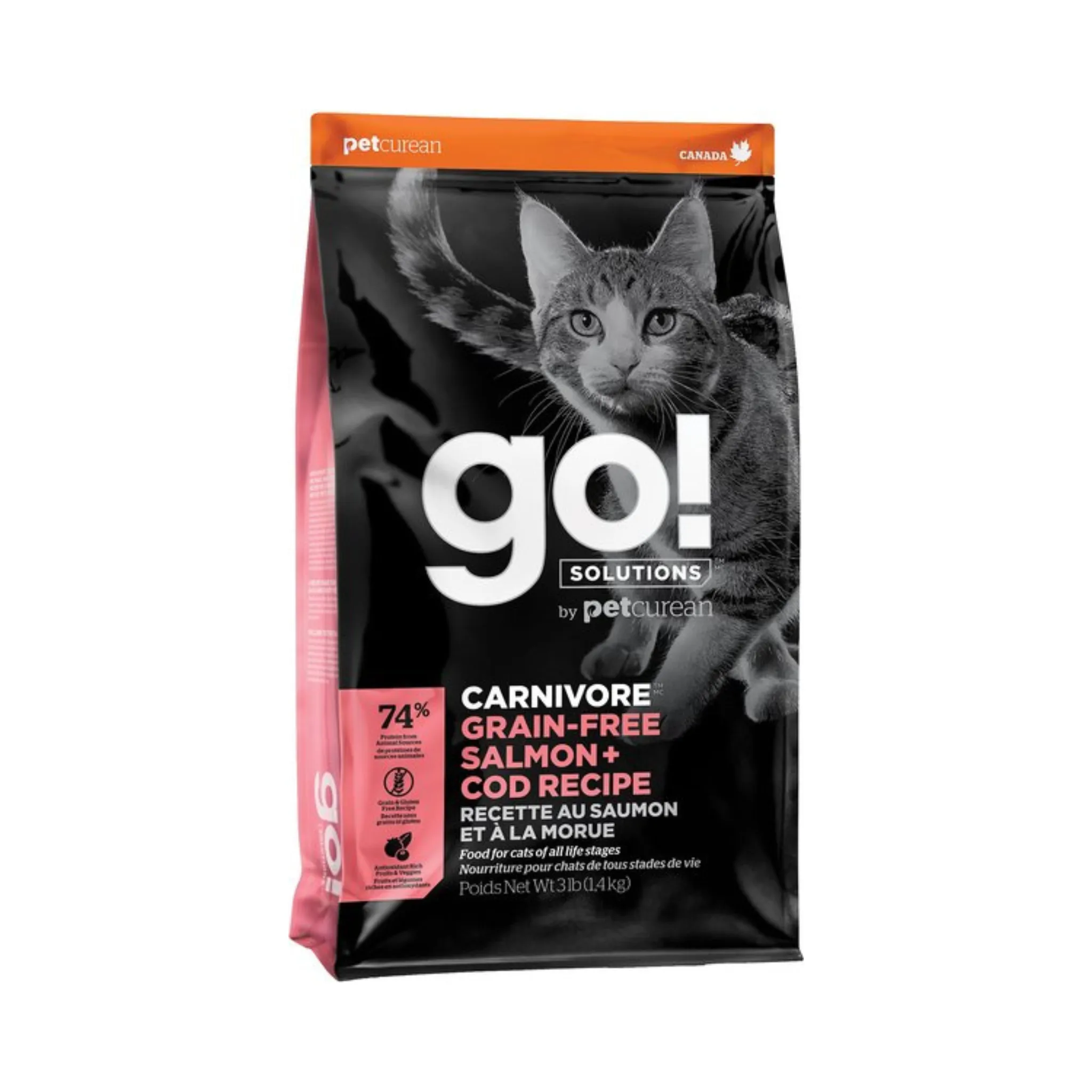 Petcurean Go! Grain Free Carnivore Salmon & Cod Dry Cat Food