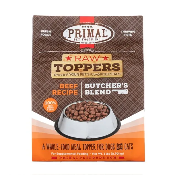 Primal Butcher's Blend Raw Topper Beef Recipe 2lb