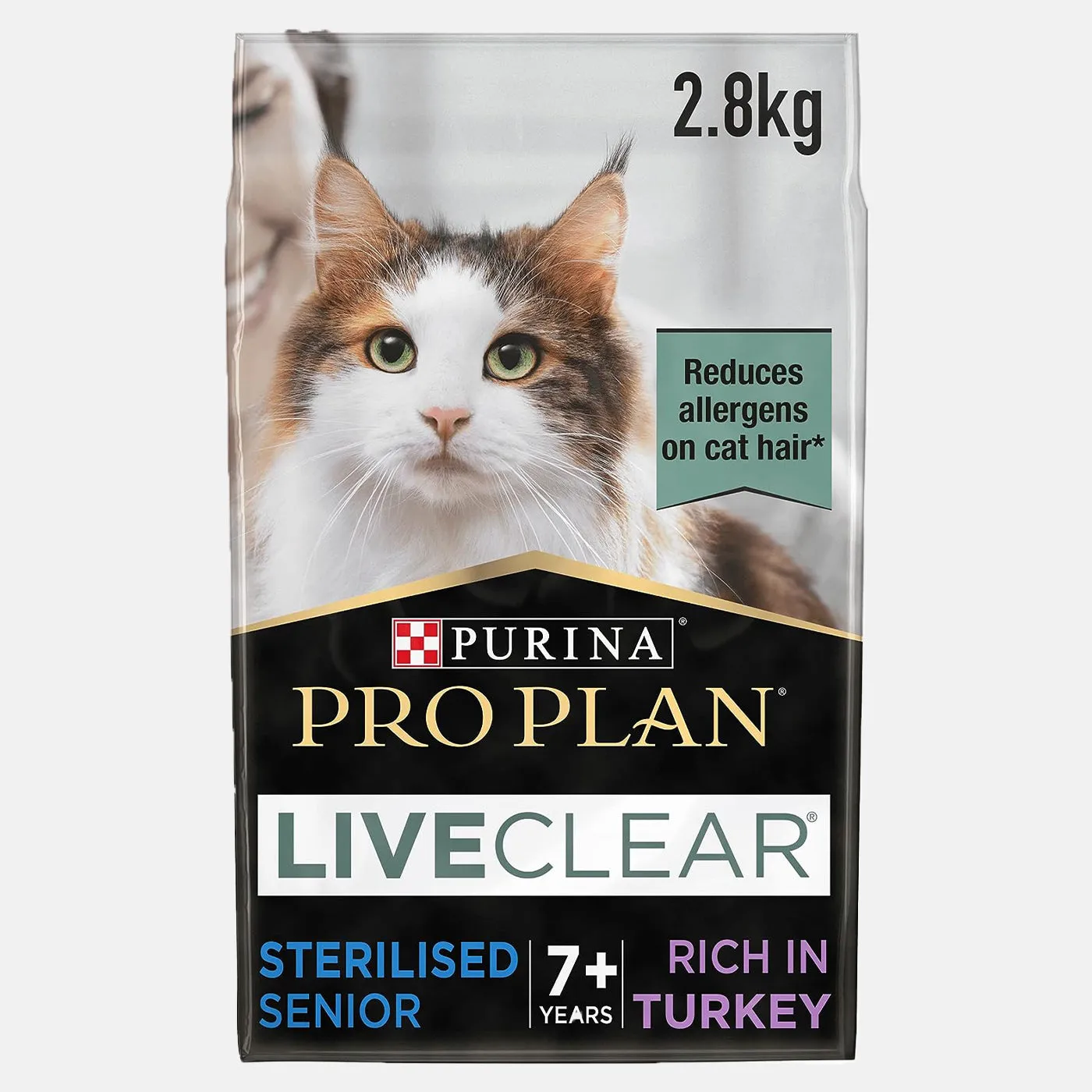 PRO PLAN Live Clear Sterilised 7  Senior Cat Dry Food with Turkey 2.8kg