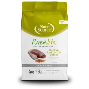 PureVita Grain-Free Duck and Red Lentil Dry Cat Food